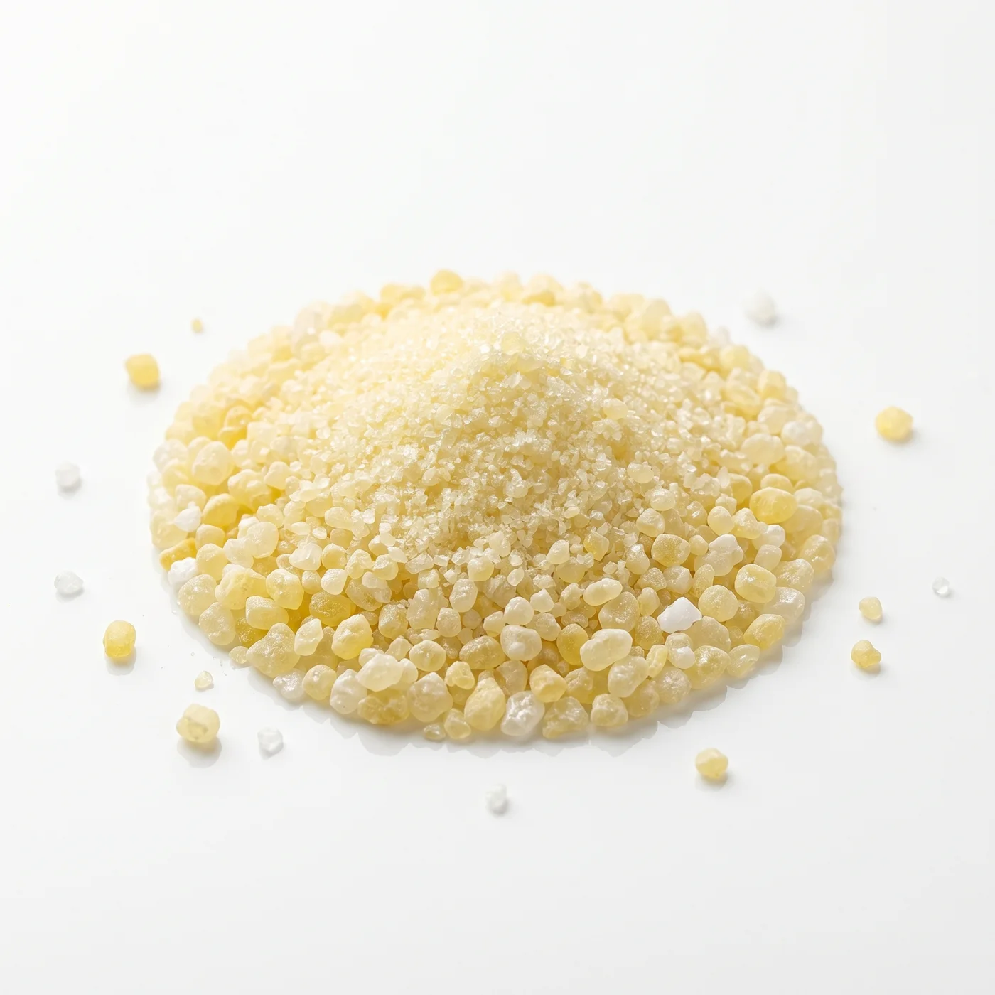 Pale yellow niacin (vitamin B3) granules